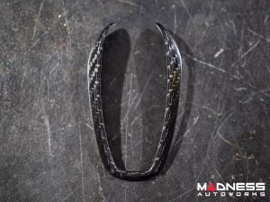 Alfa Romeo Giulia Key Fob Cover  - Carbon Fiber - Yellow Candy Main/ Black Accents